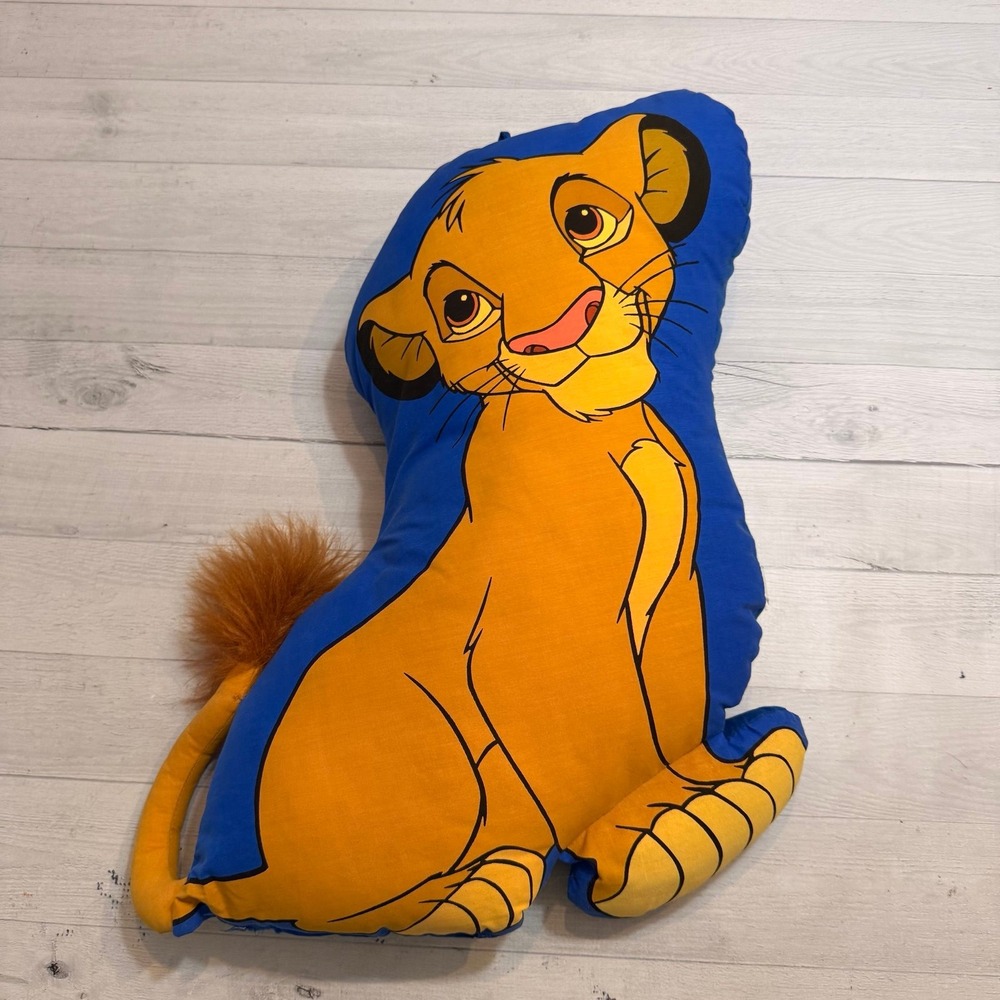 Vintage 90s‎ Collectable Disneys Lion King 22" Young Baby Simba Plush Pillow